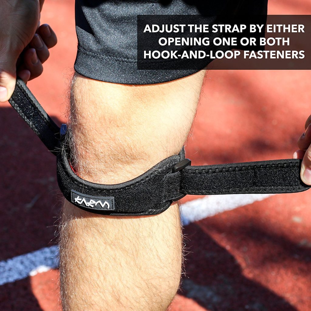When to wear patellar tendon strap - during physical activity, when experiencing pain and for preventive measures.